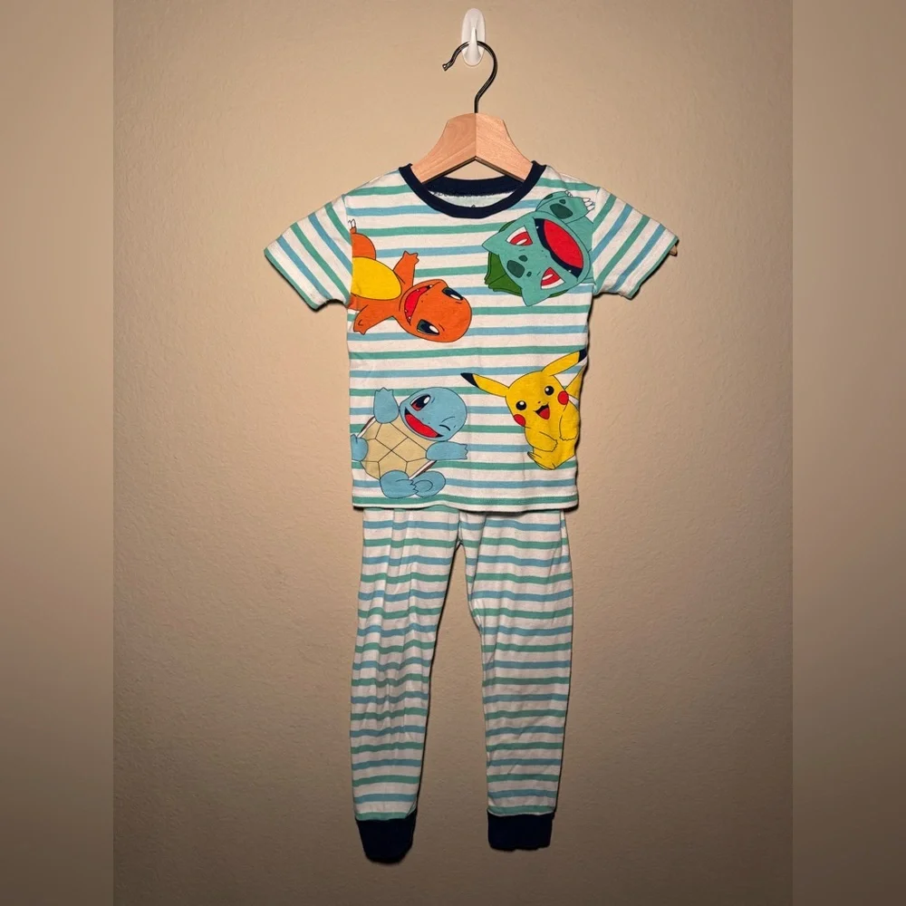 Pokémon boys 3 pieces size 6 100% cotton pajama